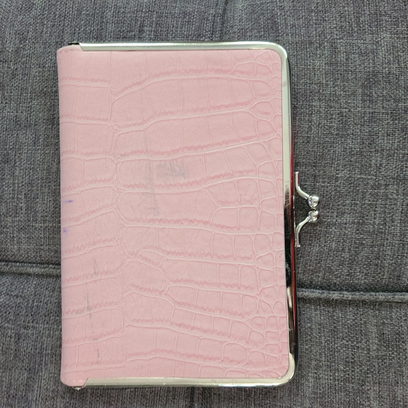 Vtg Pink Croc-Embossed Clutch Photo‎ Album 16 Spots - Picture 15 of 16